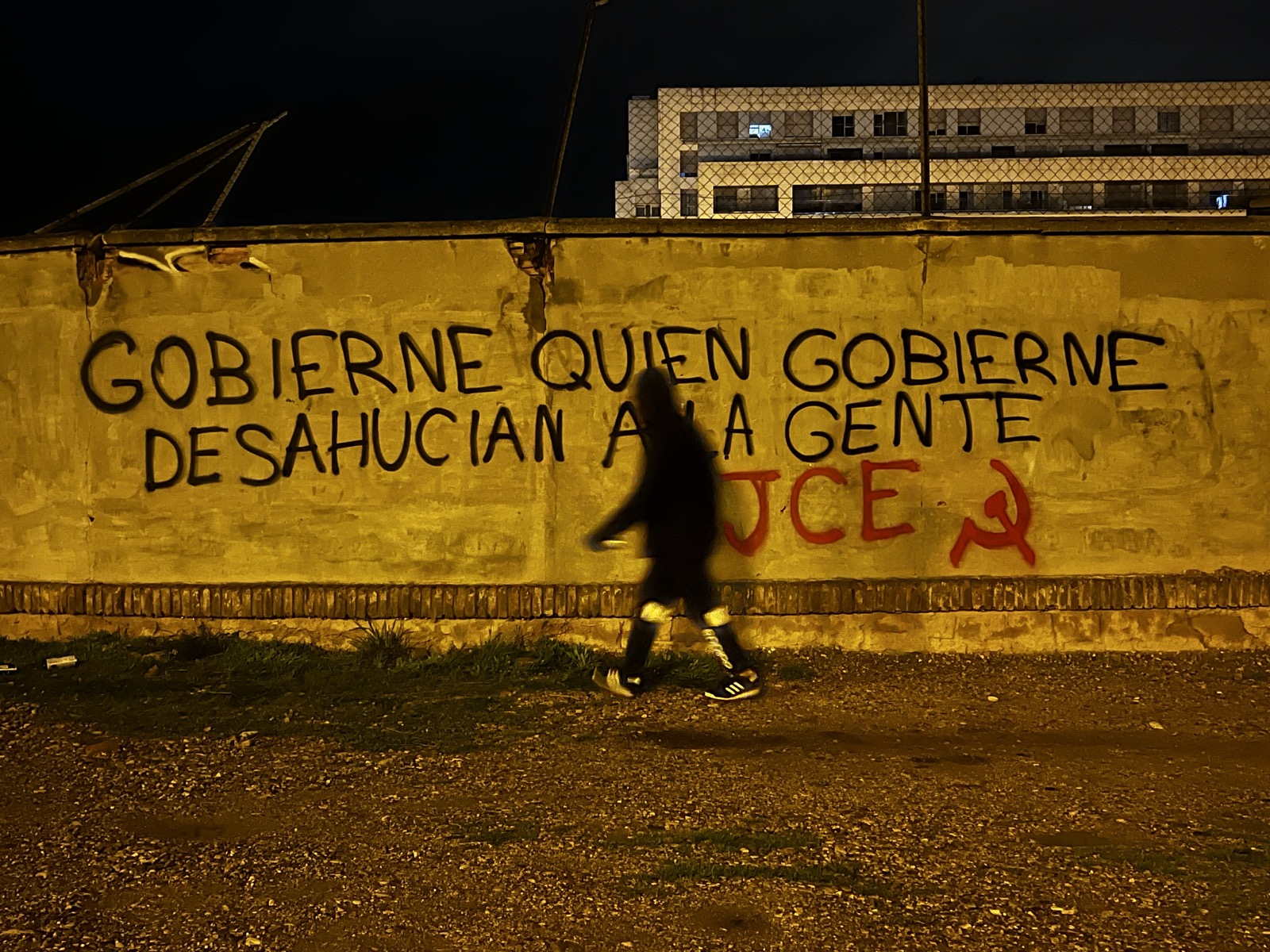Acción de la Juventud Comunista en Aragón