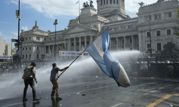 Protesta en Argentina contra la reforma laboral