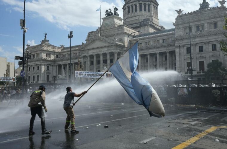 Protesta en Argentina contra la reforma laboral