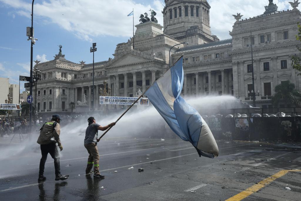 Protesta en Argentina contra la reforma laboral