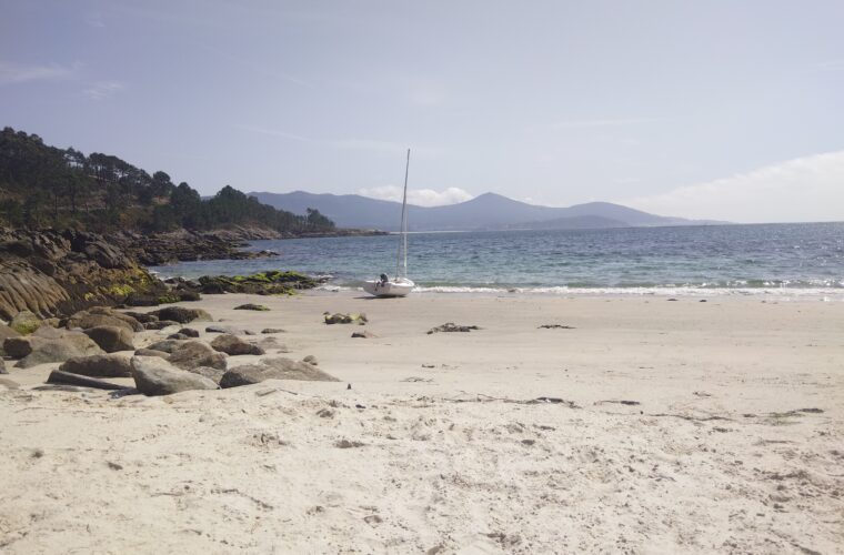Imagen de una playa en agosto