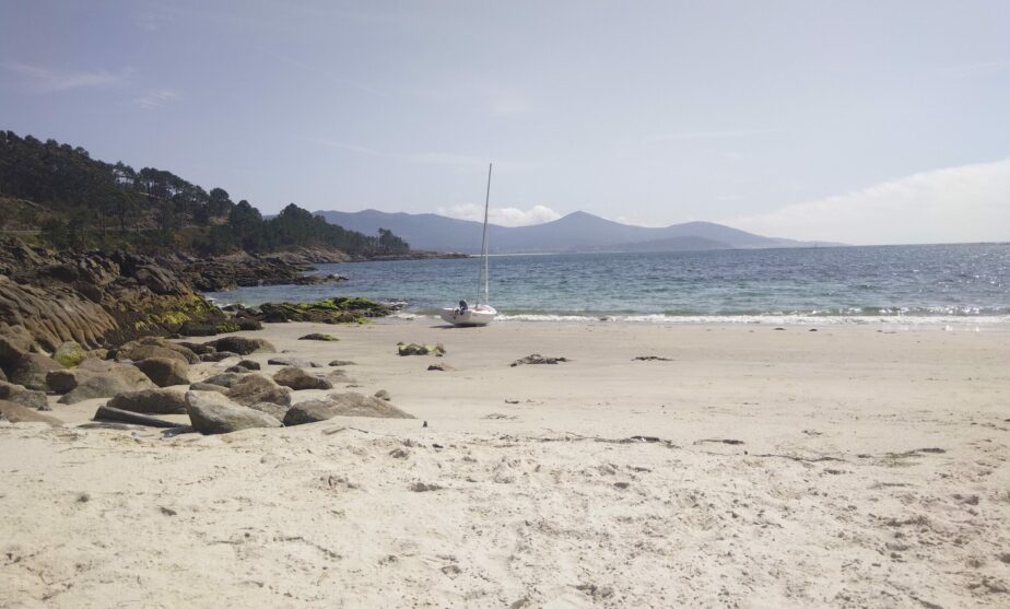 Imagen de una playa en agosto