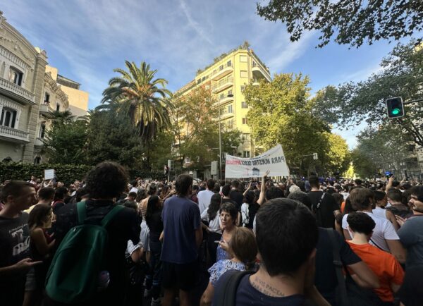 Imagen de la concentración en apoyo a Maricarmen