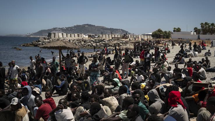 Imagen de la situación en Ceuta tras la crisis migratoria de 2026